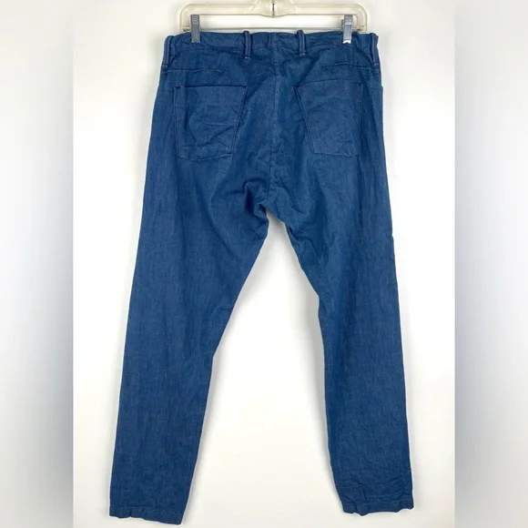 Matias Thorley Lightweight Indigo Denim Pants, Sz Small